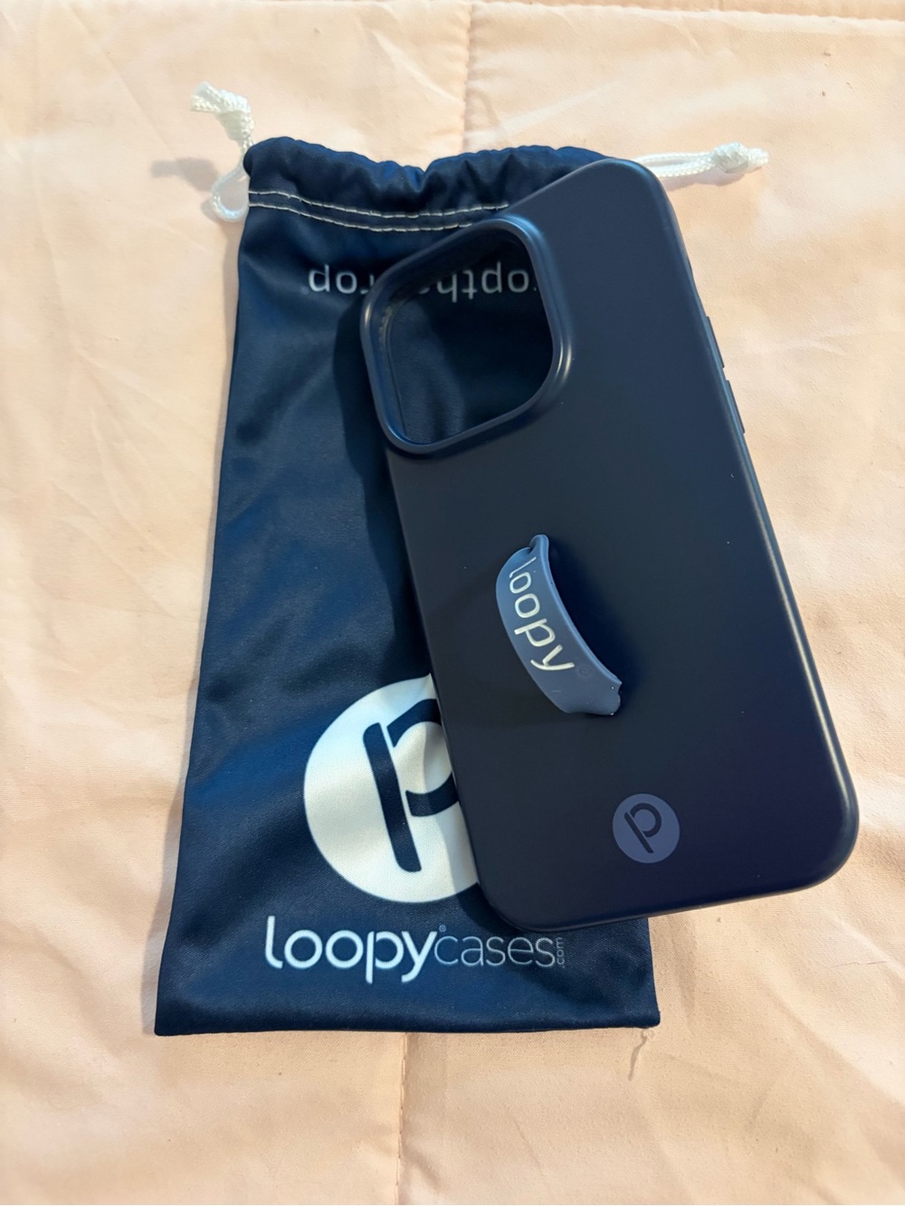 iPhone 14 Pro Loopy Case Navy Blue